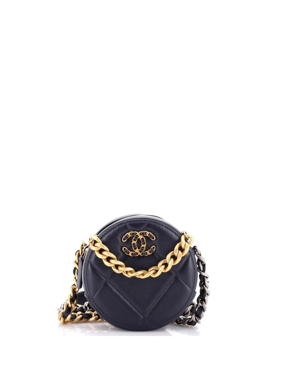 Chanel 19 Round Clutch With Chain #296889C26B